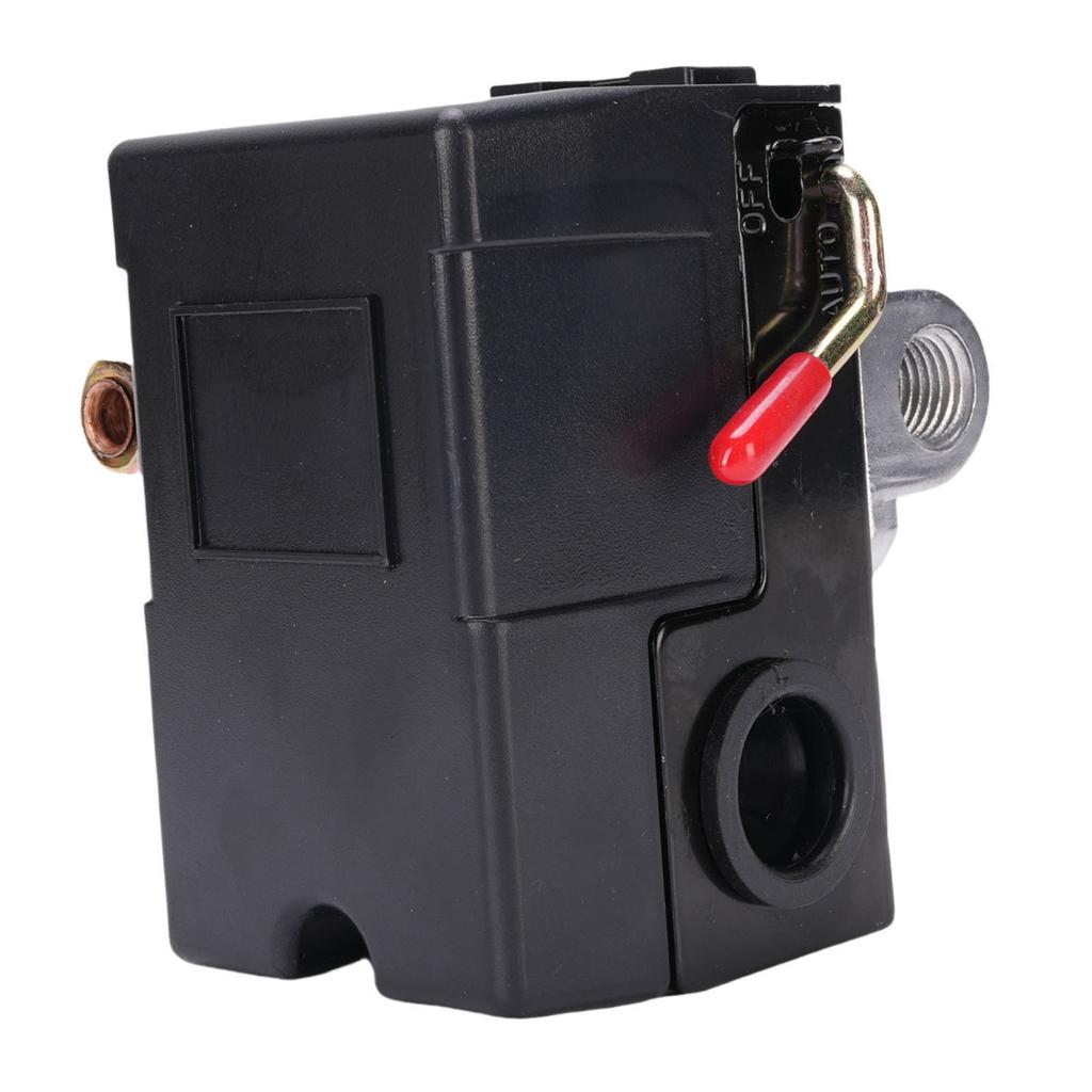 Air Compressor Pressure Switch 95 To 125 PSI 14 NPT ABS Stainless Steel Automatic Control 4 Port