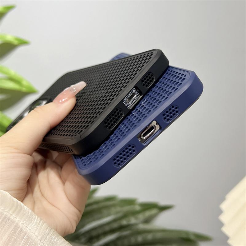 For Magsafe Wireless Charging Phone Case For iPhone 16 14 13 12 11 15 Pro Max 16 Plus Heat Dissipation Breathable Magnetic Cover