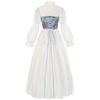 Women's Sexy Retro Halloween Gothic Suspender Hip-wrapped Gothic Trumpet Sleeve Sexy Dress