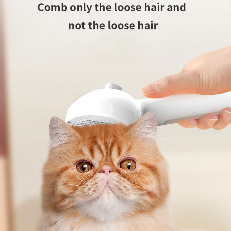 4 In 1 Cat Spray Brush for Shedding Pet Dog Cat Brush with Steam Self Cleaning Dog Steamy Brush Hair Removal Grooming Steam Comb