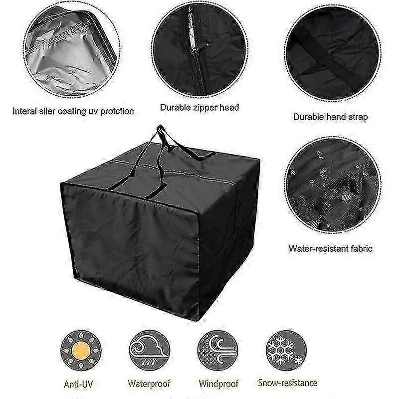 Cushion Storage Bag - Durable 210d Garden Cushion Storage Bag, 81 X 81 X 61 Cm