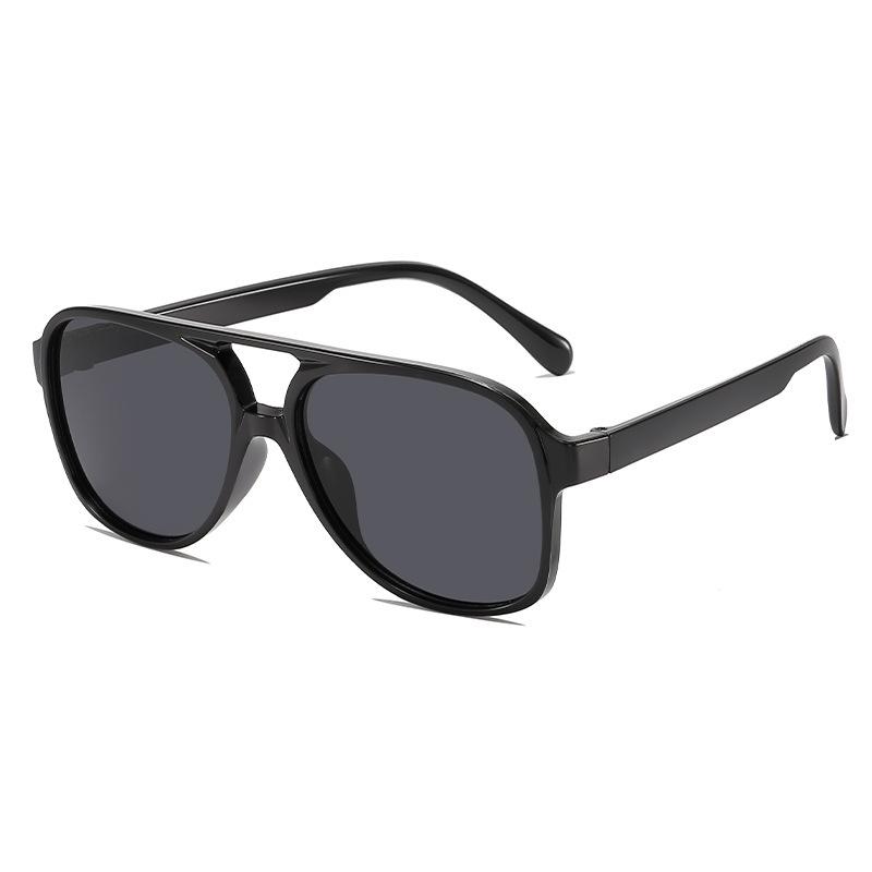 

Retro Double Beam Sunglasses Trendy Ins Personalized Big Frame Same Toad Sunglasses