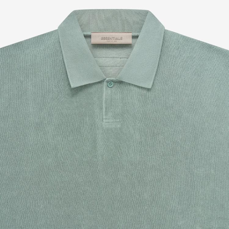 Fear of God Essentials Terry Polo Sycamore Men Tops Green 125BT224051F