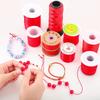 50Meters 0.8mm Elastic Thread Round Crystal Line Nylon Rubber Stretchy Cord Elastic Rope for Jewelry Making Beading Bracelet