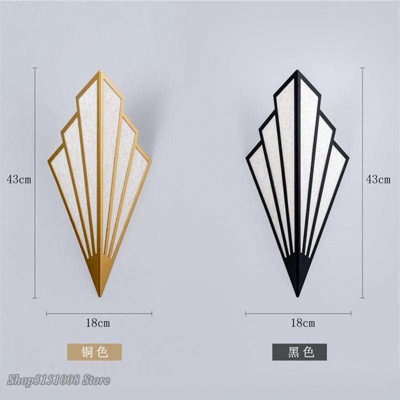 Nordic Industrial Fan Wall Lamps Sconce Vintage Led Golden Wall Lights for Bedroom Corridor Loft Decor Light Fixtures Luminaire