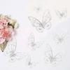 12 Pcs/lot Hollow Gold Colorful 3D Butterflies Wall Sticker Kid Room Wedding Decoration for Bedroom Party Home Decor Living Room