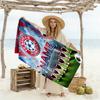 Bayern Munich Soccer Poster Customizable Name Beach Towel Soft Durable Quick-Dry Suitable for Swimming Gym Camping Yoga Vacation