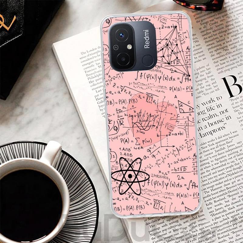 Physics Chemical Mathematics Cover For Xiaomi Redmi 13 13C 14C 12 12C 10 10C 9 9C 9T 9A Phone Case 10A 8A 8 7A 7 6A 6 K80 K70 K6
