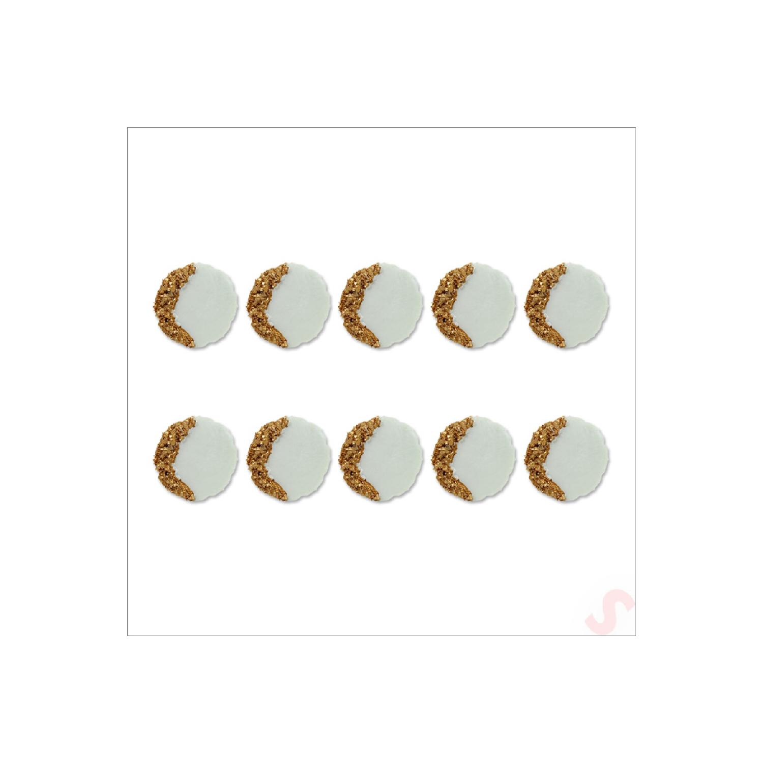 

Магнит из эпоксидного камня, 6,50 см, золото, 10 шт. Tüm Yaşlar