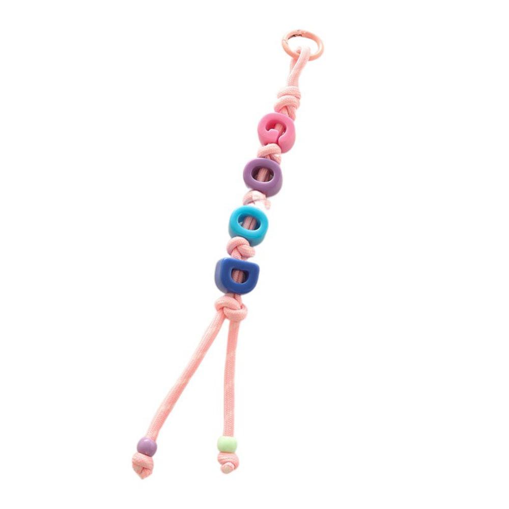 Anti-Lost Mobile Phone Lanyard Colorful Car Keyring Cute Beaded Tassel Pendant  Friend Gift