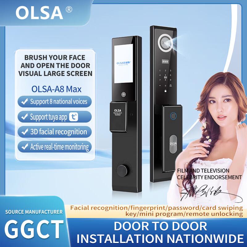 

A8 Max Automatic 3D Face Recognition Smart Lock