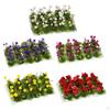 Grass Landscape Modelling Flower Cluster Scenery for DIY Miniature Railway Model