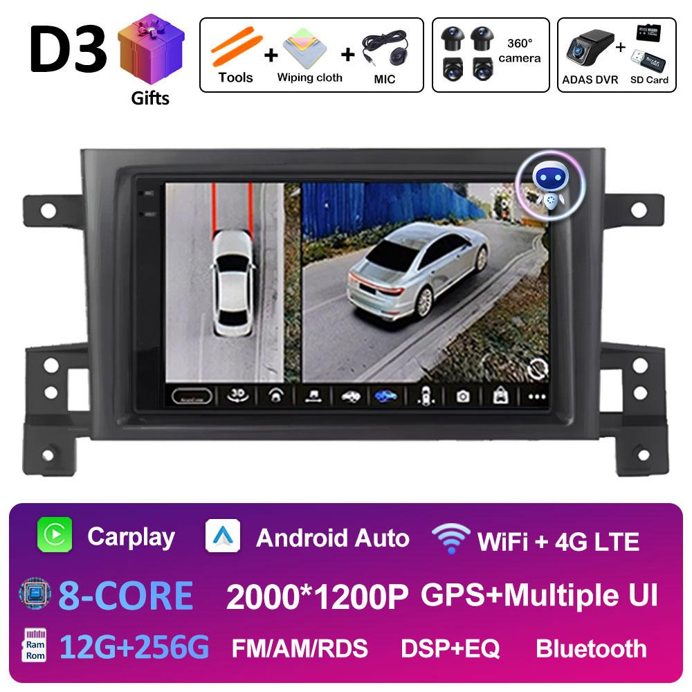 Smart System GPS Navigation For Suzuki Grand Vitara 3 2005 2006 2007 2008 2009 - 2015 Wireless Carplay Car Video Player No 2 din