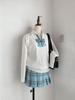 Maglione a pullover stile uniforme JK originale a due pezzi: Maglieria Giapponese Academy per Autunno, Inverno, Primavera.