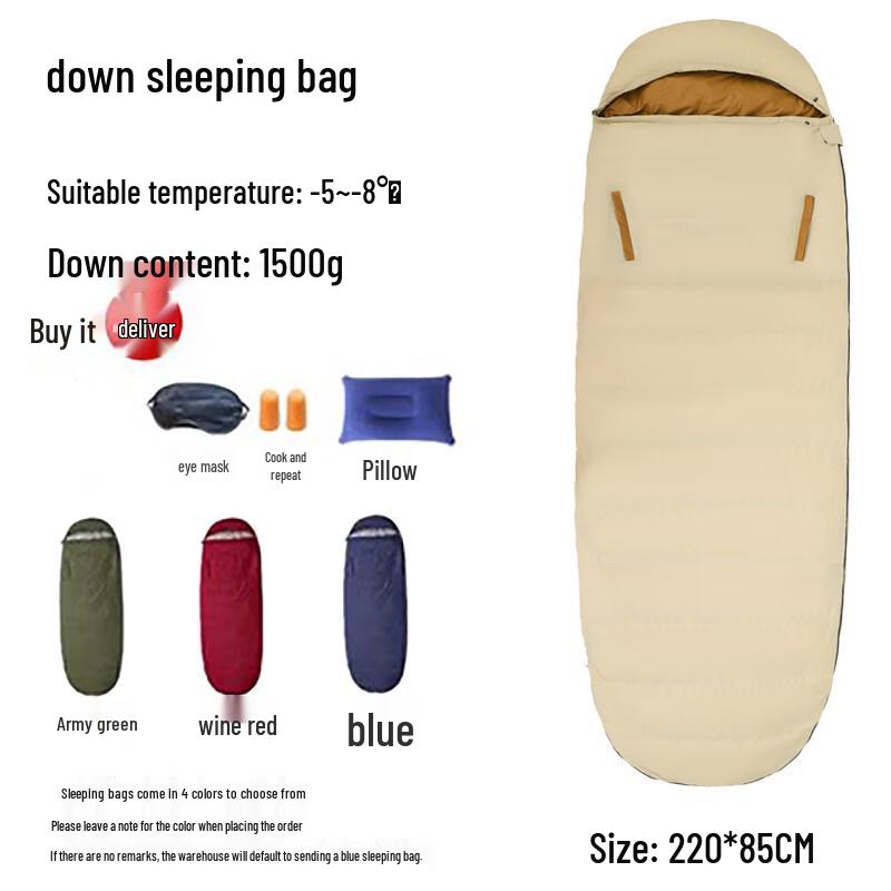 Longchan Outdoor Goose Down Sleeping Bag
