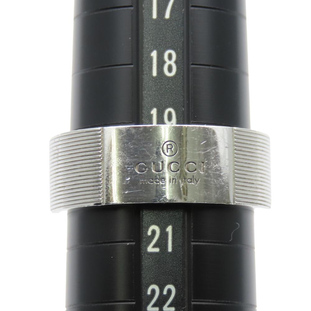 Used GUCCI Ring Logo ring EU#59.5 21 Silver925 10.2g Silver Accessories