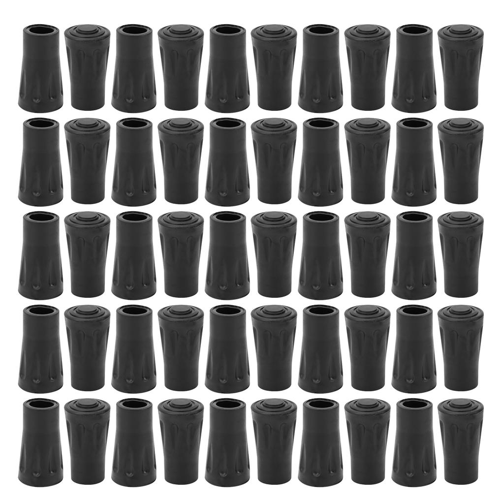 50Pcs Plastic Trekking Walking Poles Tips Protector Replacement for Outdoor Hiking Climbing