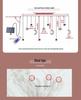 Solar-Powered Star and Moon LED String Lights - Colorful Outdoor Decor for Christmas and Festivals