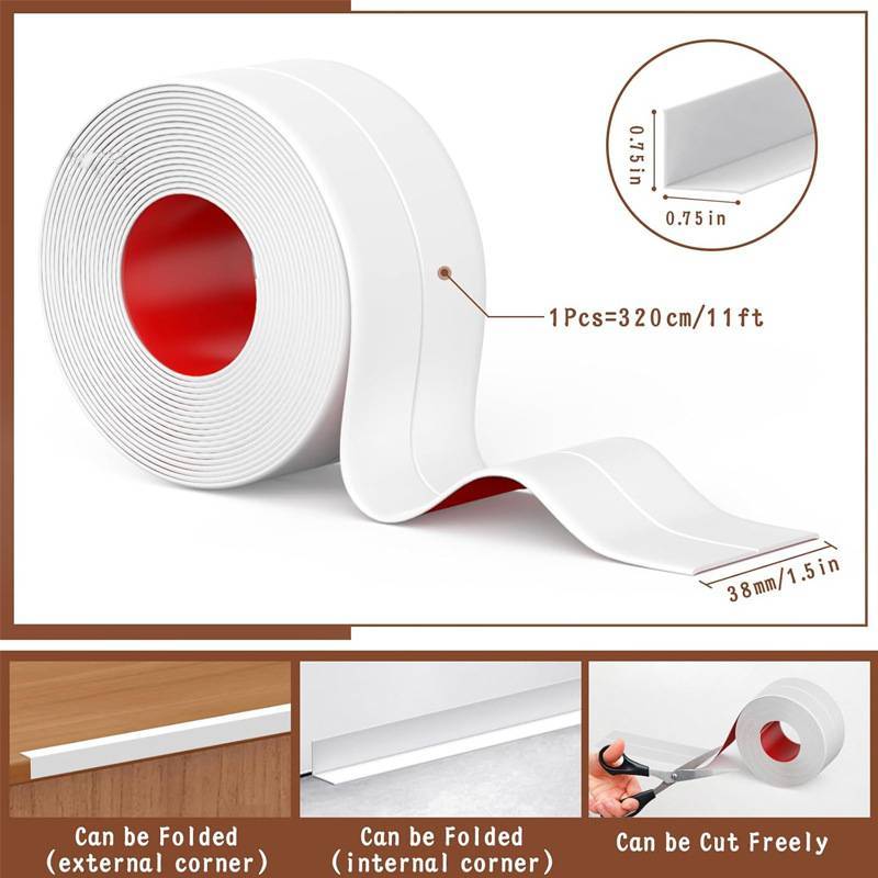 Pvc Waterproof Sealing Tape For Kitchen And Bathroom Edges With Self Adhesive Decoration
