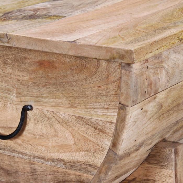 VidaXL Coffee Table Solid Mango Wood 88 X 50 X 40 Cm