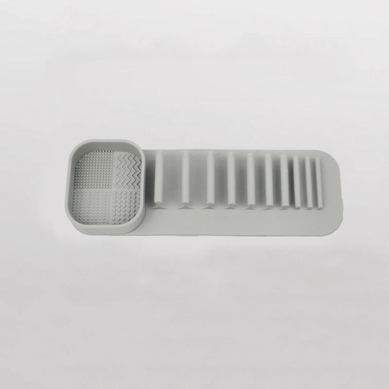 1PCS Silicone Washing Bowl Makeup Brush Cleaning Box Make-up Egg Drying Tool Set Powder Puff Washer Sponge Storage Artifact