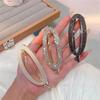 Diamond Inlay Women Girls Hair Clips Metal Hair Accessories Barrettes Ponytail Holder Hairpins