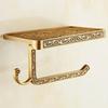 Bathroom Tissue Holder Phone Holder Chrome/Gold Wall Mounted Toilet Paper Holder Bathroom Hardware Toilet Accessories
