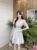 Princess Style Plus Size 2026 Sweet Summer Mesh Bow Dress