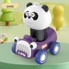Cross-border Cartoon Animal Toy Car: Rotatable Head, Inertia-Powered, Drop-Resistant for Kids
