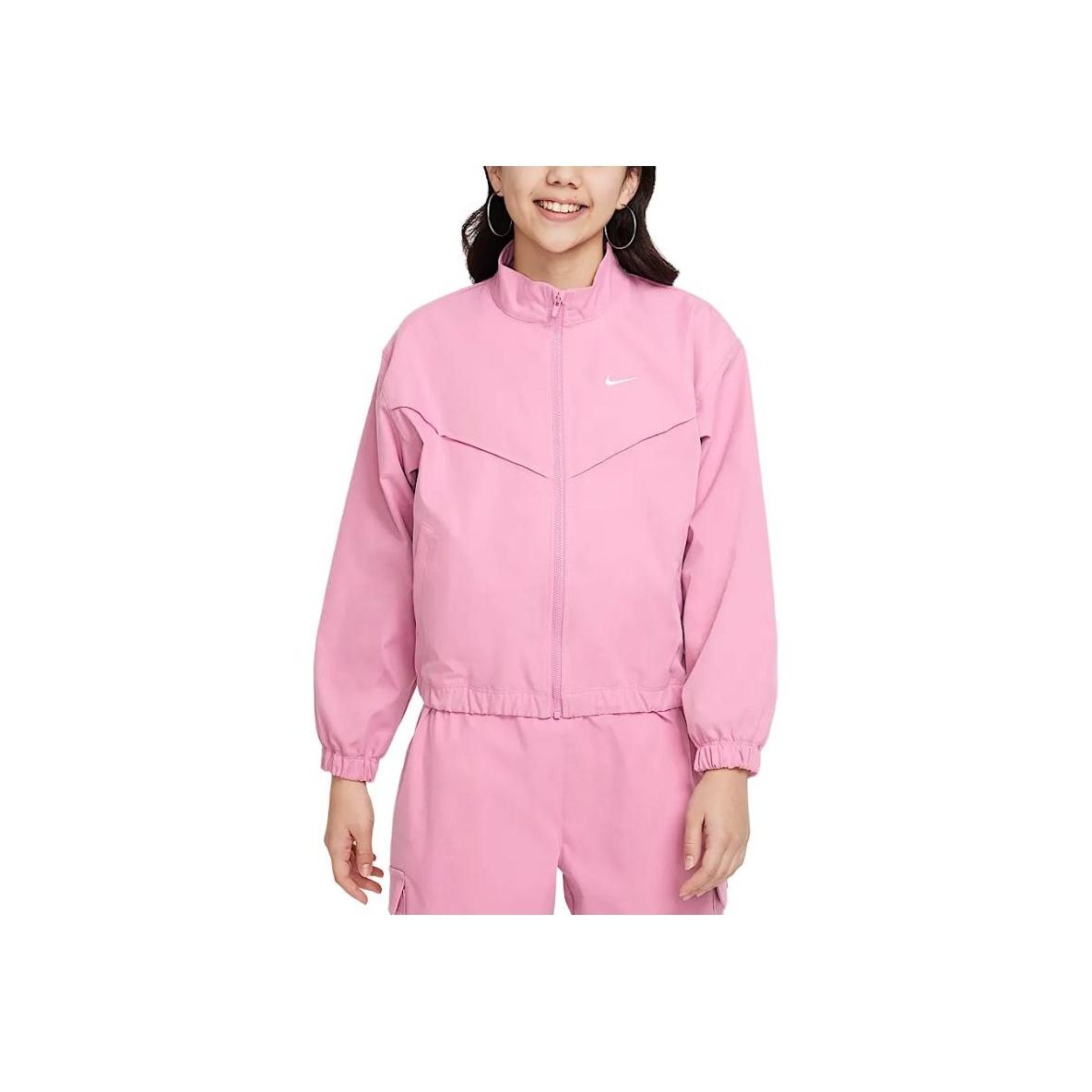 

Nike Sportswear Oversized Soft Comfortable Versatile Jacket Kids jackets Pink FZ5557-646 L