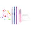Crochet Hook Set Alumina Crochet Needle Colorful Sweat  Knitting Tools Household Supplies
