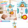 Baby Mobile with Hanging Plush Toys and Beads for Newborns