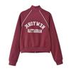 TAOP&ZA Women's Letter Print Velvet Sweatshirt Set - Early Spring Collection