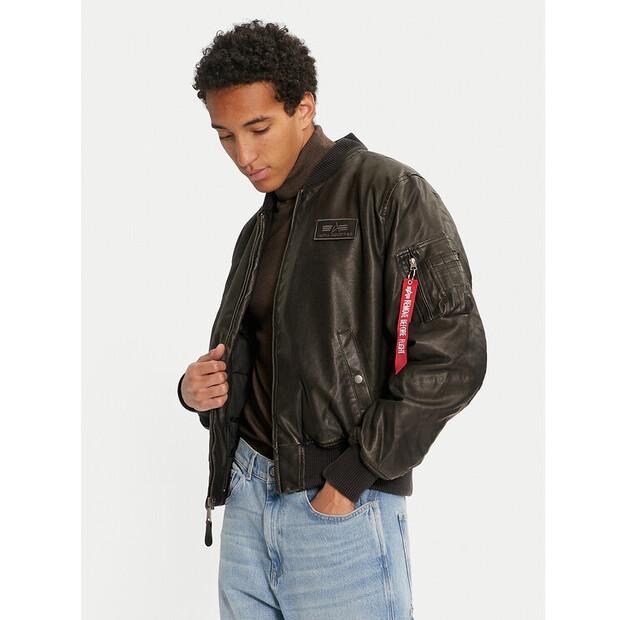 Куртка из имитации кожи Alpha Industries 123106