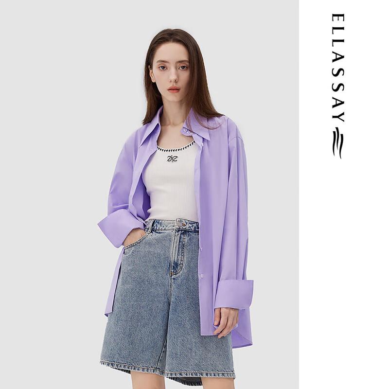 ELLASSAY Women's Crisp Cotton Feel Shirt EWB343C00600