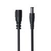 DC6530 Power Cord 1m Extension: Male to Female, 2464 20AWG Pure Copper Wire, Round Hole.