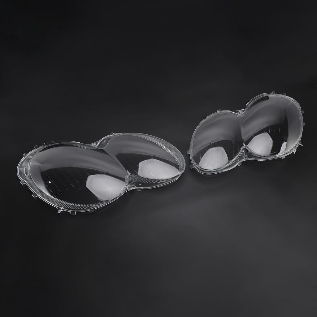 2Pcs Headlight Shell Lens Cover+Glue For Benz W230/R230 SL500 SL600 2003-08