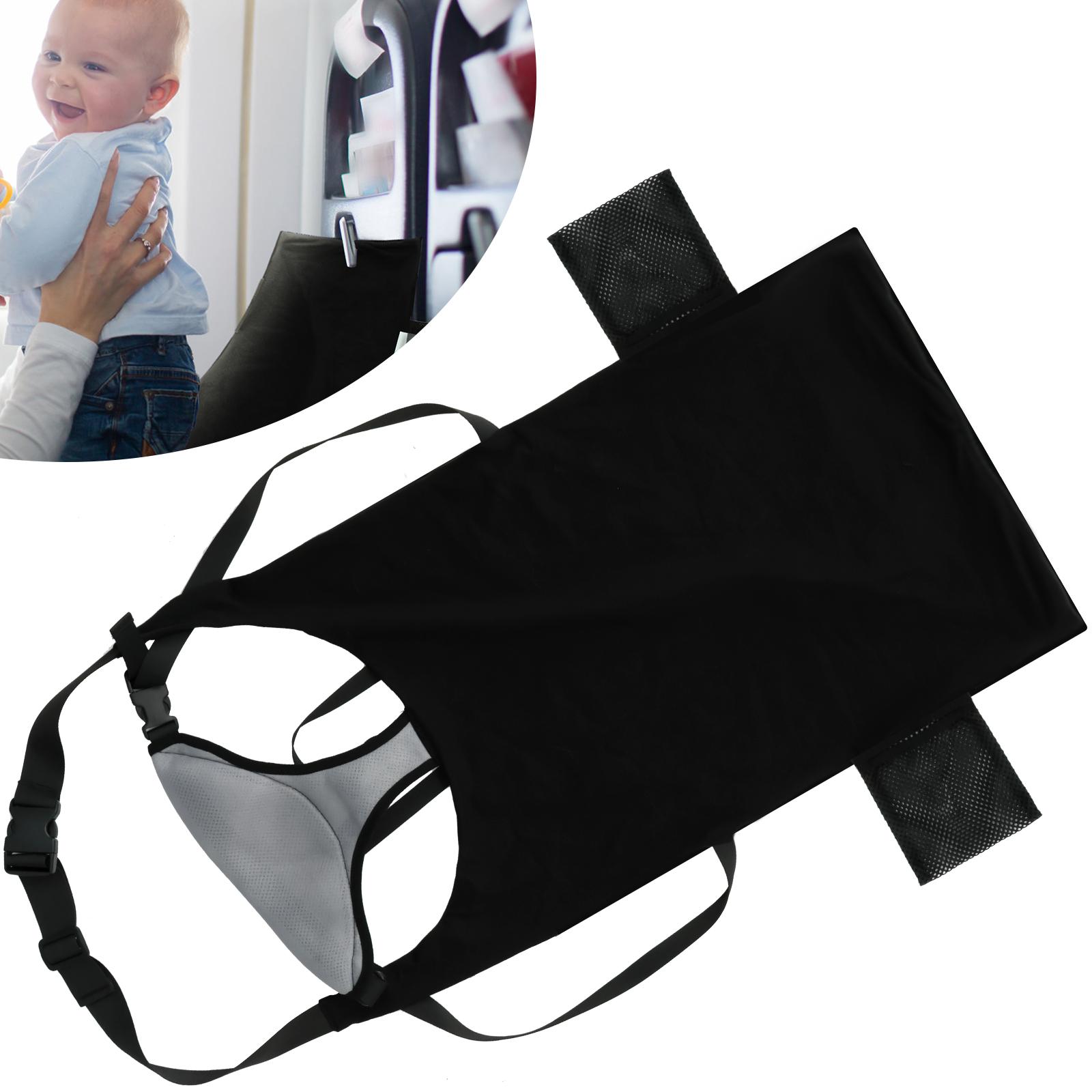 

1/2Pcs Kids Airplane Seat Extender Polyester Toddler Airplane Bed with Side Pocket Comfort Breathable Travel Foot Rest Hammock