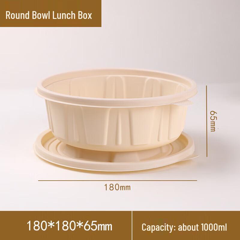 Zebian Corn Starch Disposable Bento Boxes