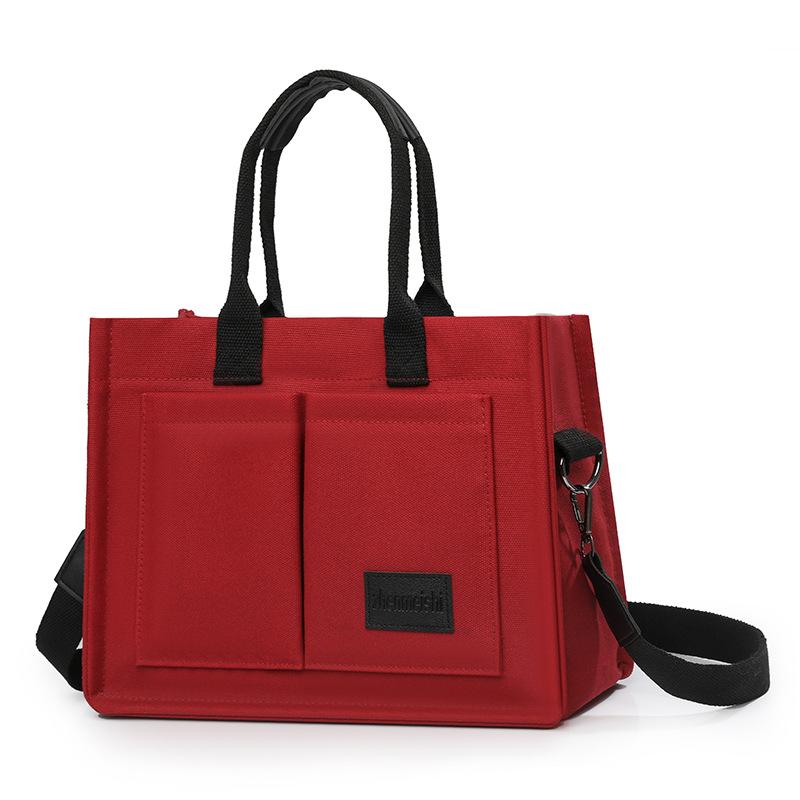 Canvas-Tasche Damen Große Kapazität Mehrfachtasche Umhängetasche Tragetasche