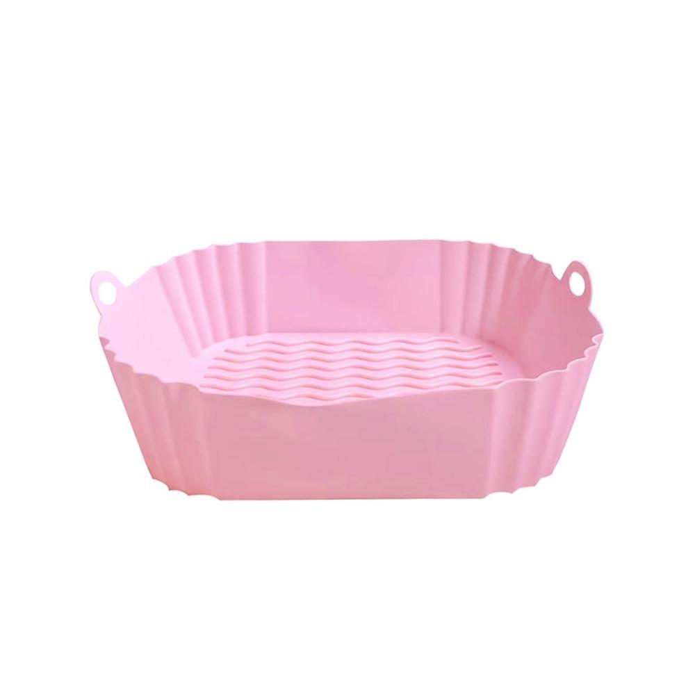 Soft Square Silicone Pot Mould Liners Baking Basket New Silicone Mold  for Air Fryer