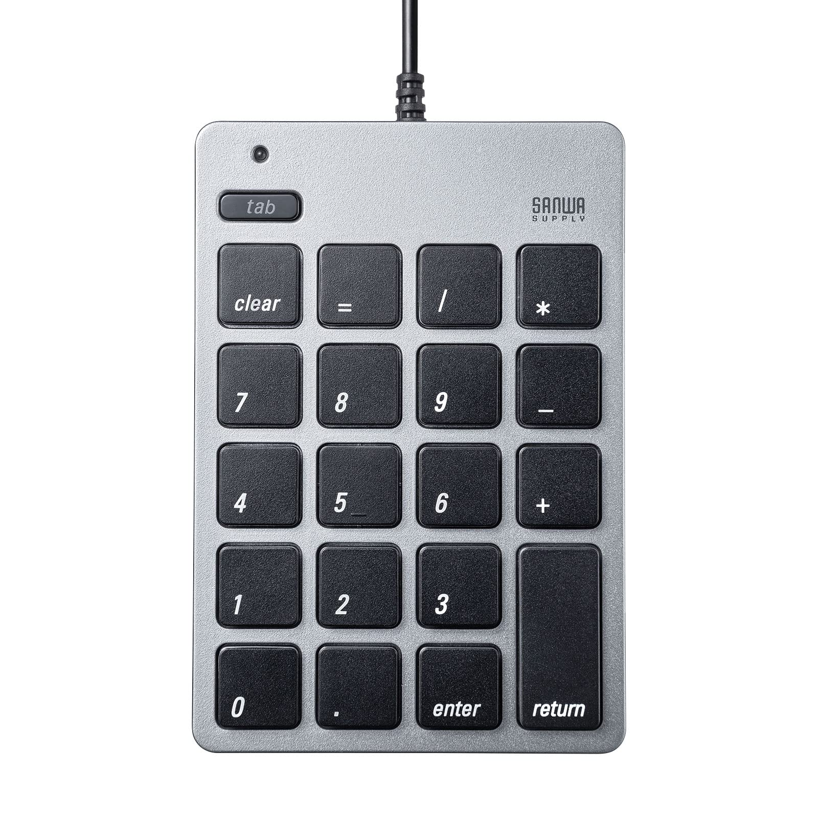 

Цифрова клавіатура Sanwa Supply з концентратором Silver USB2.0 NT-M18CUHSV срібний
