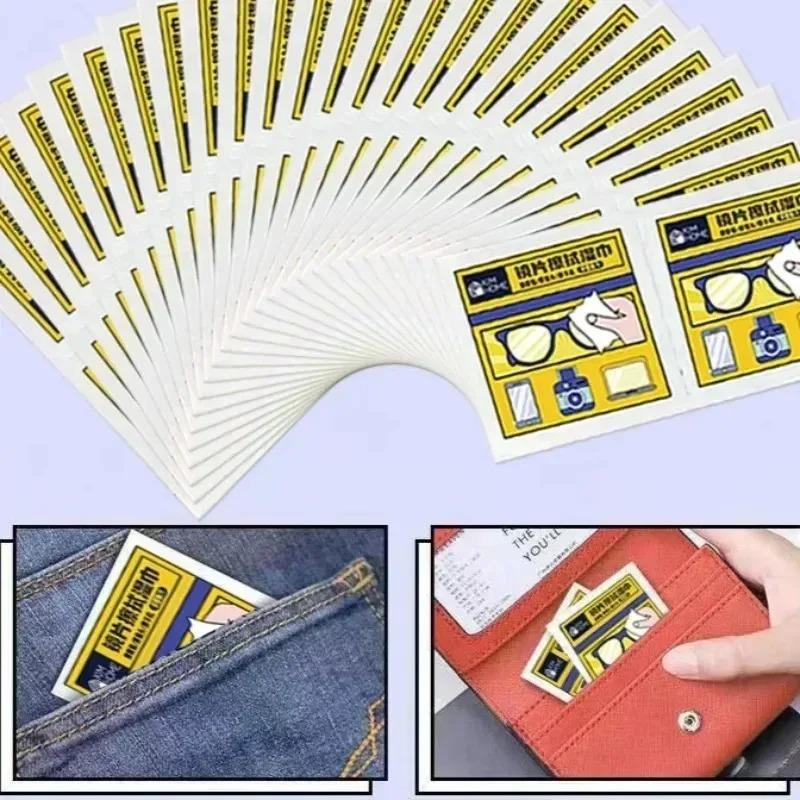 Eyeglass Cleaning Wipes Disposable Anti Fog Lens Pads Quick Dry Streak Free for Glasses Camera Phone Remove Dust Oil