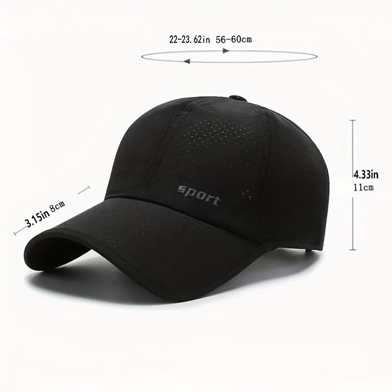 Baseball Cap for Outdoor Activities - Quick Drying, Breathable, Soft Top, Adjustable Strapback, Contrast Color Design