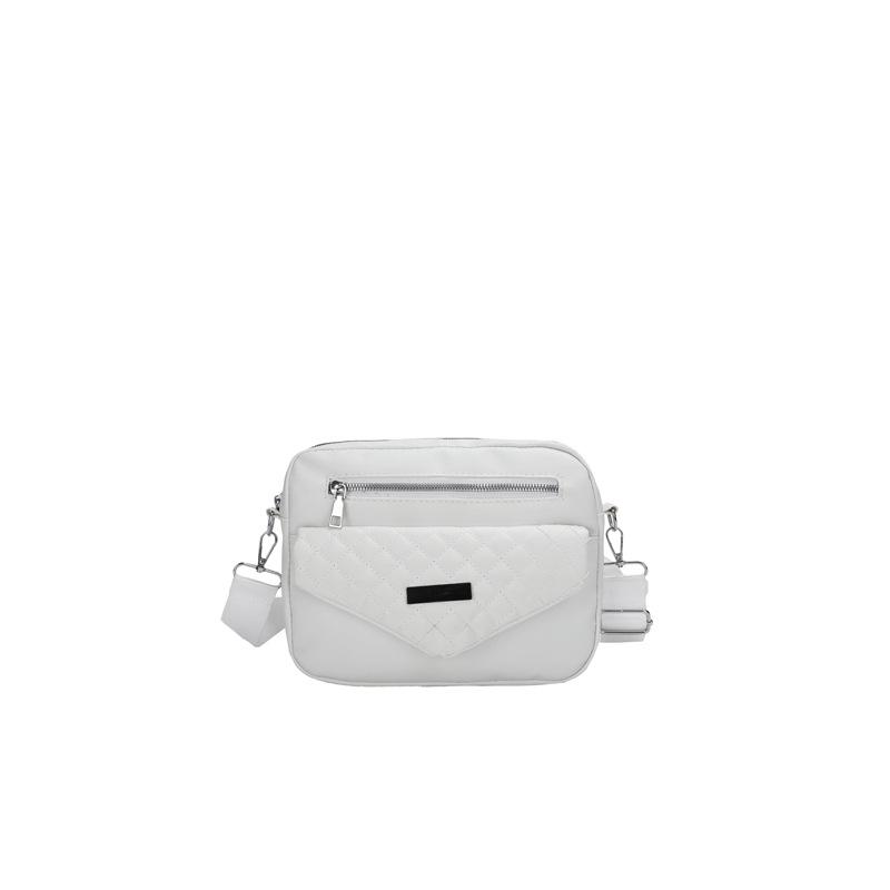 New Women's Bag Simple Diamond Shoulder Bag Fashion Messenger Bag Flow Soft Leather Texture Retro Mother Bag