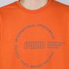 Puma Alphabet Logo Print Fleece Sweatshirt Men Tops Orange 597200-17