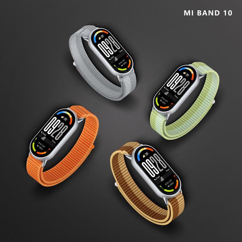 Curea din nailon respirabilă pentru Xiaomi Mi Band 10 9 8 Brățară moale Correa pentru Mi Smartwatch Band 9 10 cu conector metalic