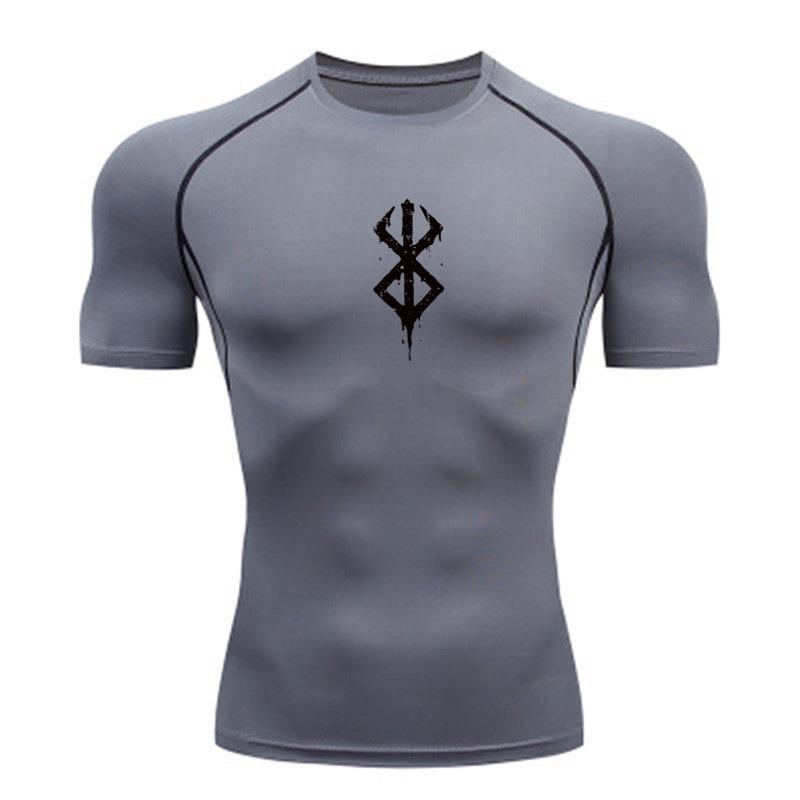 Men's Quick-Dry Compression T-Shirt: High Elasticity, Short-Sleeve for Basketball, Running, and Training