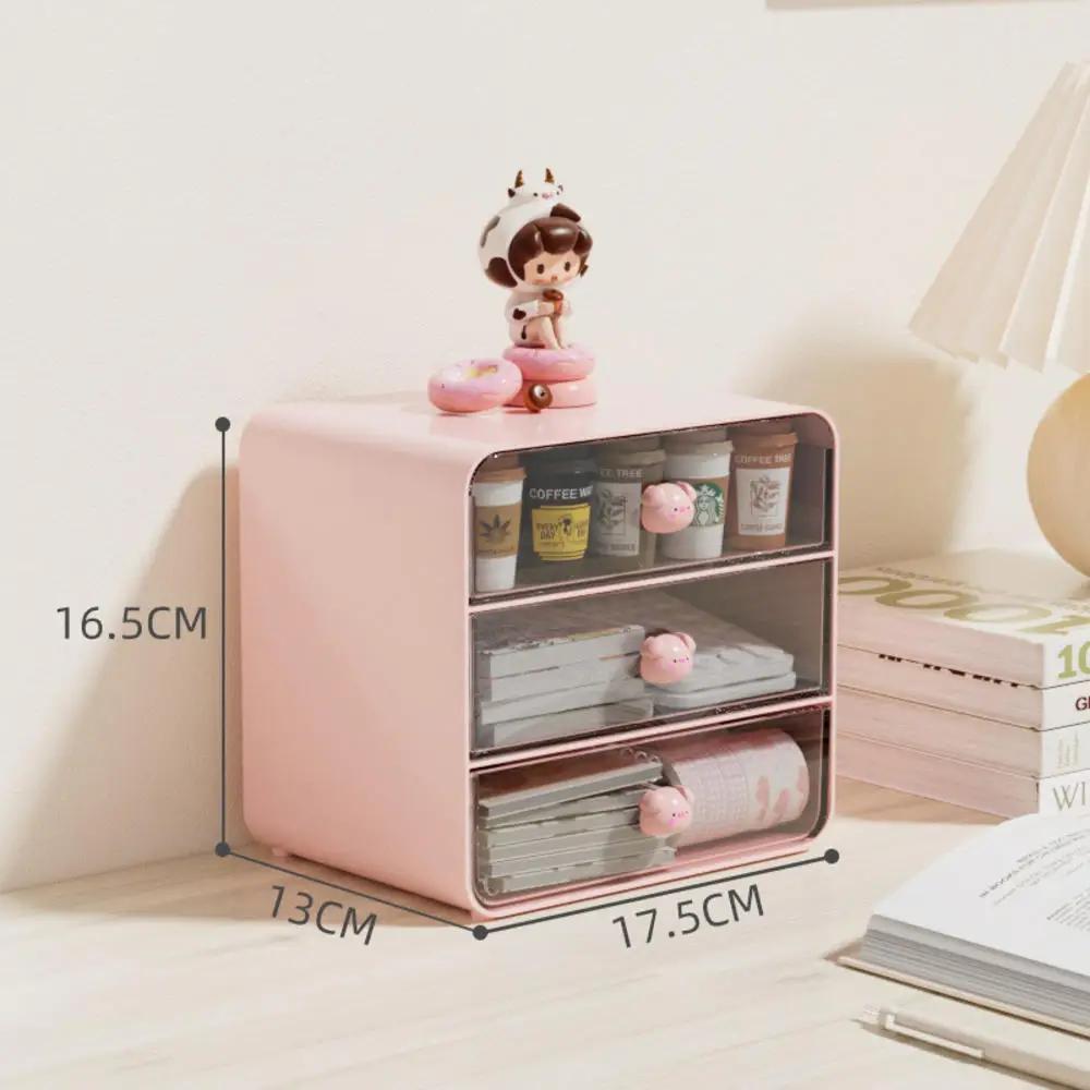 Caja de Cajones de Escritorio Multicapa Portalápices de Escritorio Estante de Almacenamiento para Accesorios del Cabello Caja de Almacenamiento para Cosméticos y Papelería Hogar Escuela
