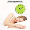 Fresh Green Lemon Slice Creative Wall Clock for Kitchen and Dining Room Decor